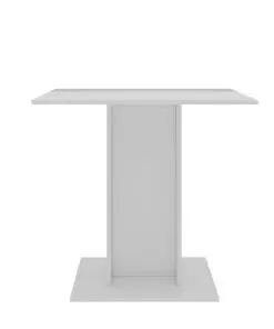 vidaXL Dining Table High Gloss White 80x80x75 cm Chipboard