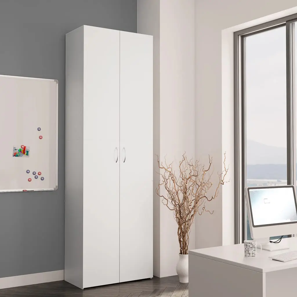 vidaXL Office Cabinet White 60x32x190 cm Chipboard