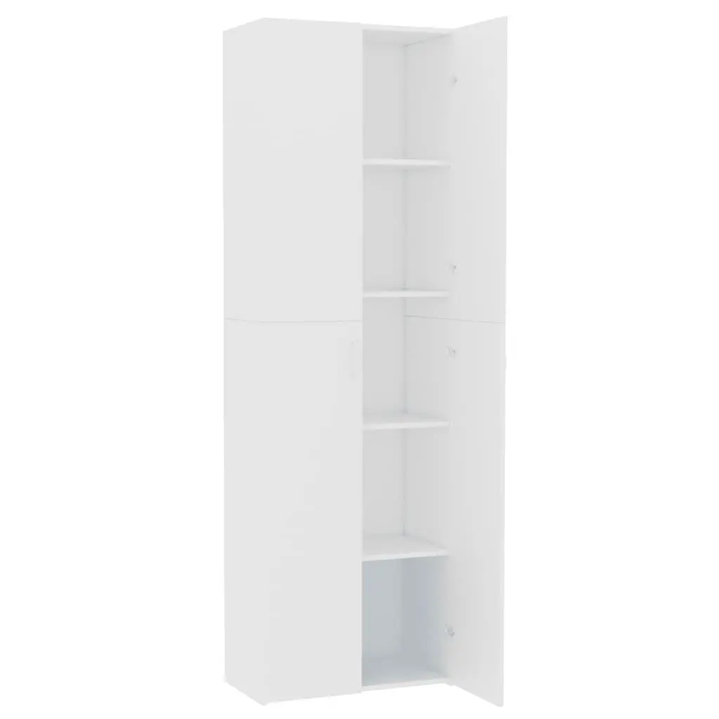 vidaXL Office Cabinet White 60x32x190 cm Chipboard