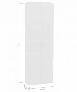 vidaXL Office Cabinet White 60x32x190 cm Chipboard