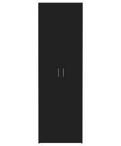 vidaXL Office Cabinet Black 60x32x190 cm Chipboard