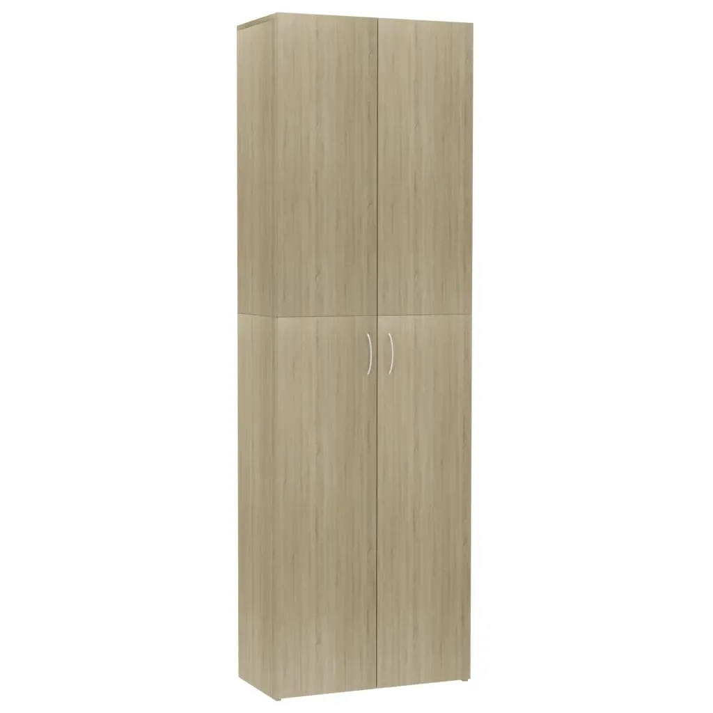 vidaXL Office Cabinet Sonoma Oak 60x32x190 cm Chipboard