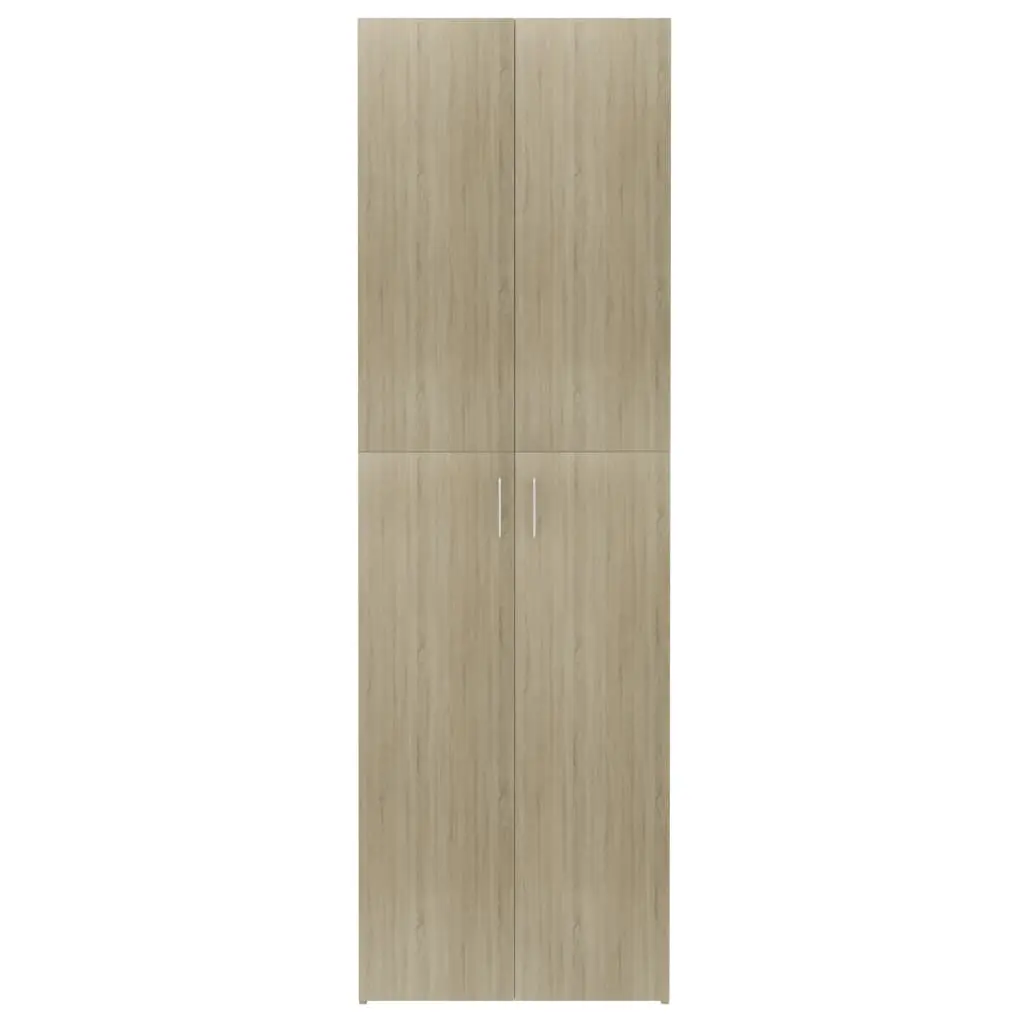 vidaXL Office Cabinet Sonoma Oak 60x32x190 cm Chipboard