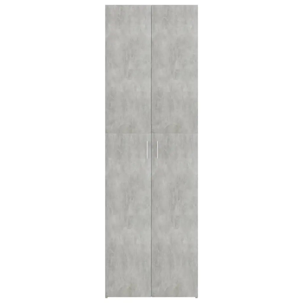 vidaXL Office Cabinet Concrete Grey 60x32x190 cm Chipboard