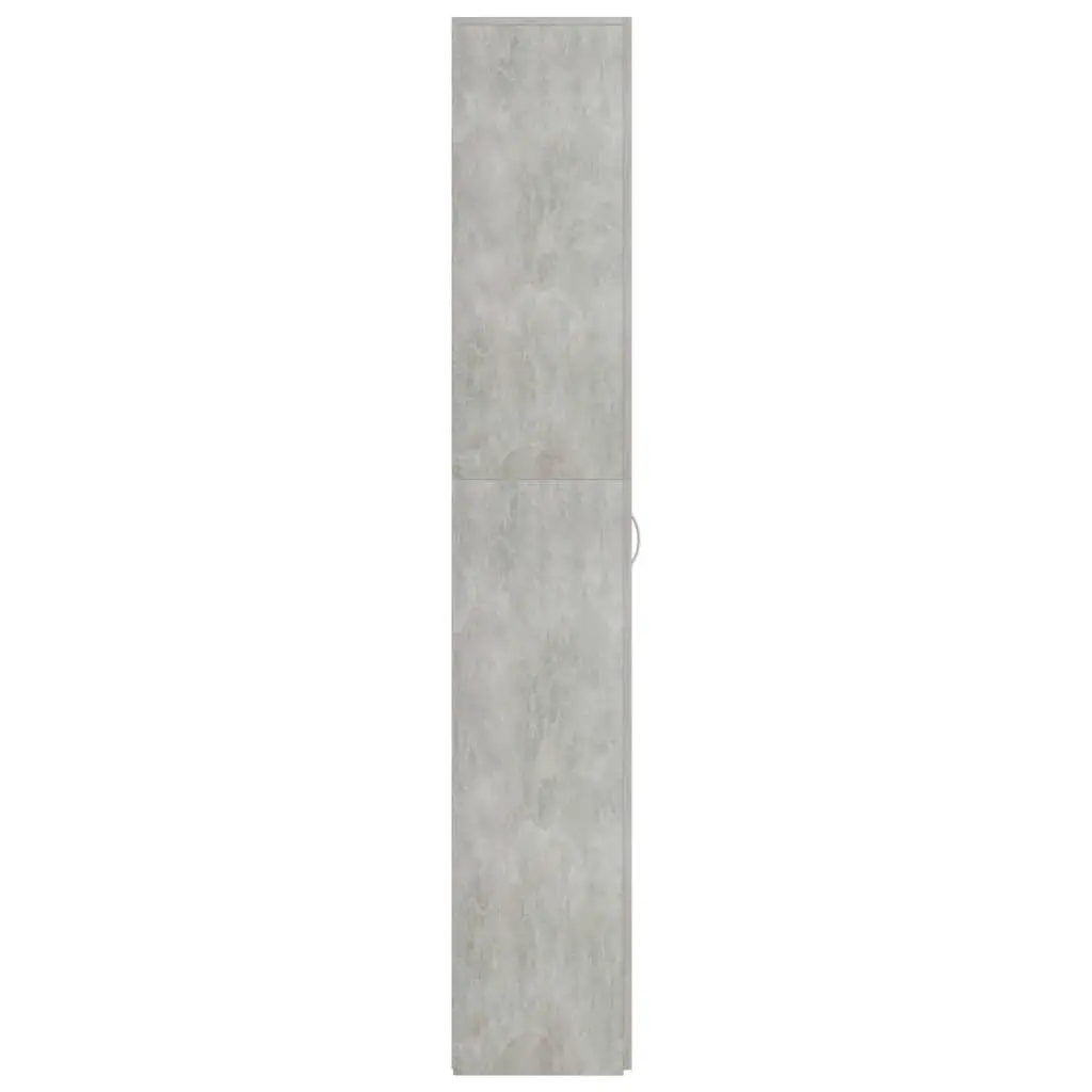 vidaXL Office Cabinet Concrete Grey 60x32x190 cm Chipboard