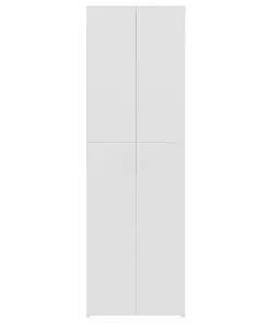 vidaXL Office Cabinet White and Sonoma Oak 60x32x190 cm Chipboard