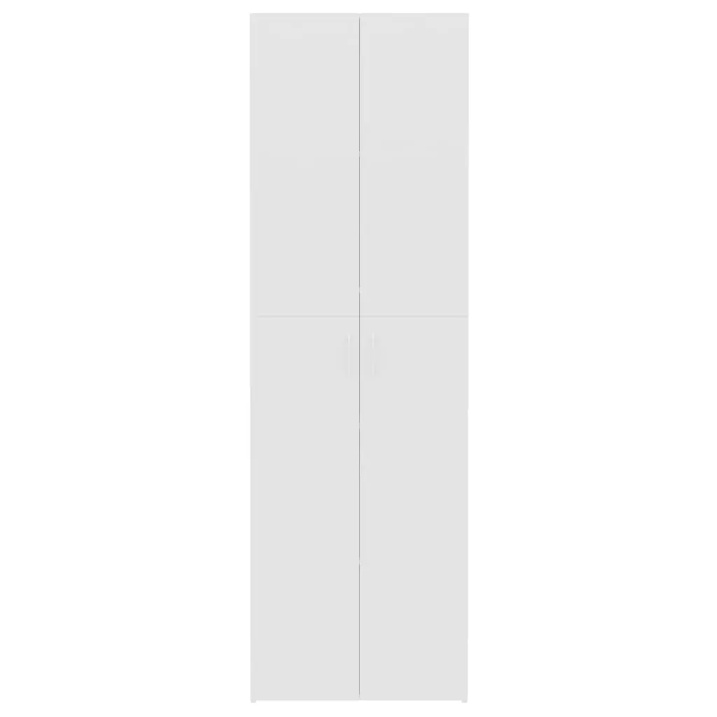 vidaXL Office Cabinet High Gloss White 60x32x190 cm Chipboard