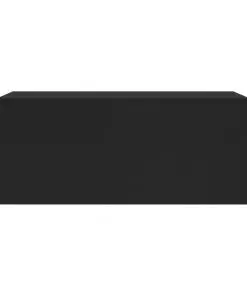 vidaXL Floating Nightstands 2 pcs Black 40x30x15 cm Chipboard