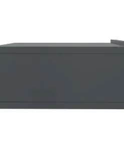 vidaXL Floating Nightstand Grey 40x30x15 cm Chipboard