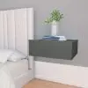 vidaXL Floating Nightstands 2 pcs Grey 40x30x15 cm Chipboard