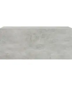 vidaXL Floating Nightstands 2 pcs Concrete Grey 40x30x15 cm Chipboard