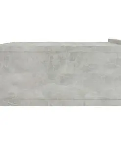 vidaXL Floating Nightstands 2 pcs Concrete Grey 40x30x15 cm Chipboard