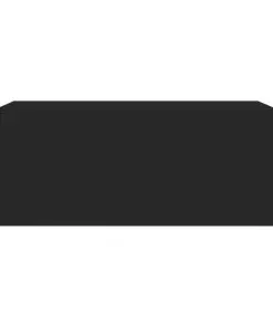 vidaXL Floating Nightstands 2 pcs High Gloss Black 40x30x15 cm Chipboard