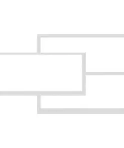 vidaXL Wall Shelves White 104x24x60 cm Chipboard