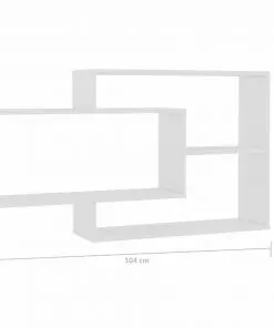 vidaXL Wall Shelves White 104x24x60 cm Chipboard