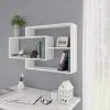 vidaXL Wall Shelves White 104x24x60 cm Chipboard