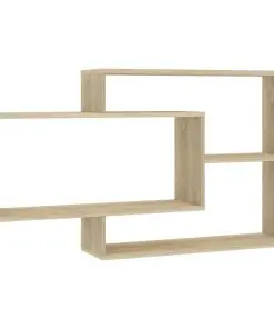 vidaXL Wall Shelves Sonoma Oak 104x24x60 cm Chipboard