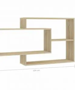 vidaXL Wall Shelves Sonoma Oak 104x24x60 cm Chipboard