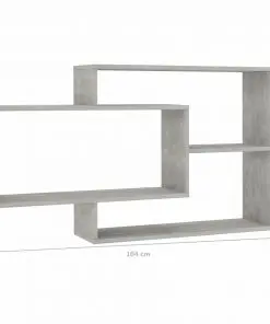 vidaXL Wall Shelves Concrete Grey 104x24x60 cm Chipboard