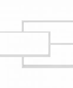 vidaXL Wall Shelves High Gloss White 104x24x60 cm Chipboard