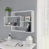 vidaXL Wall Shelves High Gloss White 104x24x60 cm Chipboard vidaXL Wall Shelves High Gloss White 104x24x60 cm Chipboard