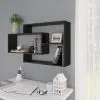 vidaXL Wall Shelves High Gloss Black 104x24x60 cm Chipboard vidaXL Wall Shelves High Gloss Black 104x24x60 cm Chipboard