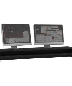 vidaXL Monitor Stand Black 100x24x13 cm Chipboard