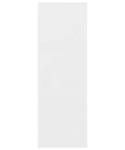 vidaXL Book Cabinet/Sideboard High Gloss White 66x30x97.8 cm Chipboard