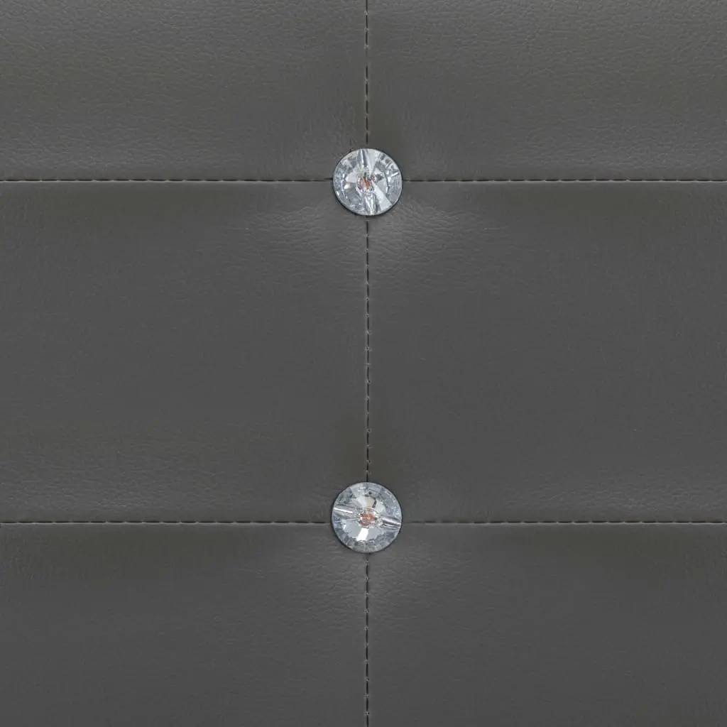 vidaXL Bed Frame Grey Faux Leather 106×203 cm King Single