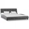 vidaXL Bed Frame Grey Faux Leather 137×187 cm Double vidaXL Bed Frame Grey Faux Leather 137×187 cm Double