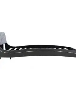 vidaXL Bed Frame Grey Faux Leather 137×187 cm Double