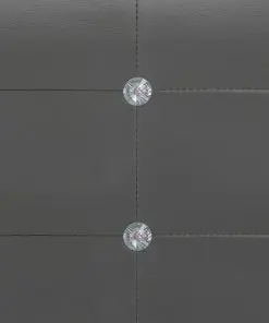 vidaXL Bed Frame Grey Faux Leather 153×203 cm Queen