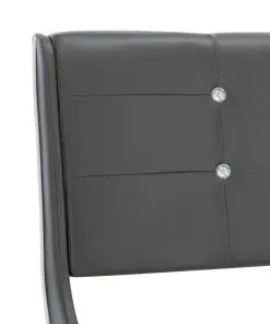 vidaXL Bed Frame Grey Faux Leather 153×203 cm Queen