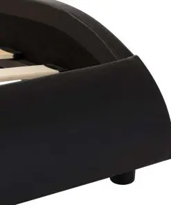 vidaXL Bed Frame Black and White Faux Leather 153×203 cm Queen