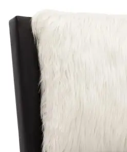 vidaXL Bed Frame Black and White Faux Leather 137×187 cm Double