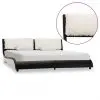 vidaXL Bed Frame Black and White Faux Leather 153×203 cm Queen