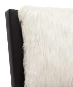 vidaXL Bed Frame Black and White Faux Leather 183×203 cm King