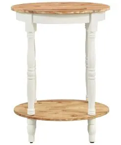 vidaXL Side Table 50x40x66 cm Solid Acacia Wood