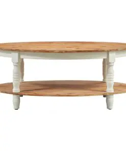 vidaXL Coffee Table 102×62.5×42 cm Solid Acacia Wood