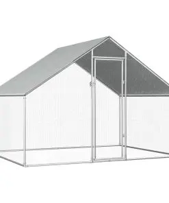 vidaXL Outdoor Chicken Cage 2.75x2x2 m Galvanised Steel