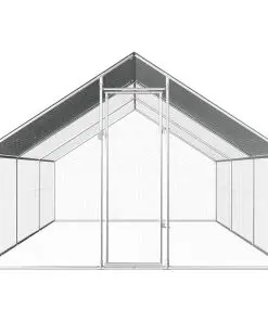 vidaXL Outdoor Chicken Cage 2.75x6x2 m Galvanised Steel