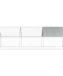vidaXL Outdoor Chicken Cage 2.75x6x2 m Galvanised Steel