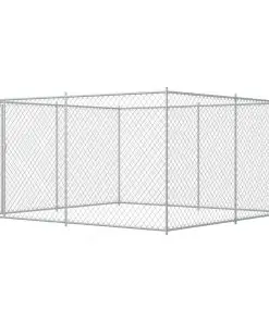 vidaXL Outdoor Dog Kennel 4x4x2 m