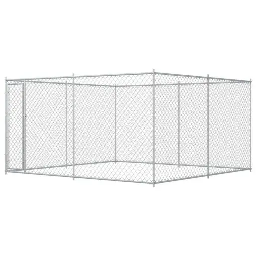 vidaXL Outdoor Dog Kennel 4x4x2 m