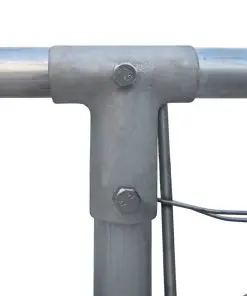 vidaXL Outdoor Dog Kennel Galvanised Steel 2x2x1 m