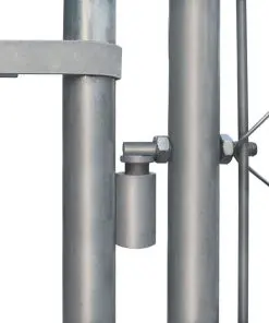 vidaXL Outdoor Dog Kennel Galvanised Steel 2x2x1 m