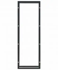 vidaXL Firewood Rack Black 50x20x150 cm Steel