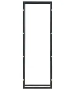 vidaXL Firewood Rack Black 50x20x150 cm Steel
