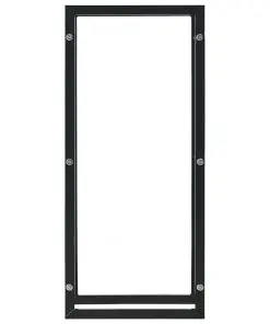 vidaXL Firewood Rack Black 44x20x100 cm Steel