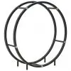 vidaXL Firewood Rack Black 70x20x70 cm Steel